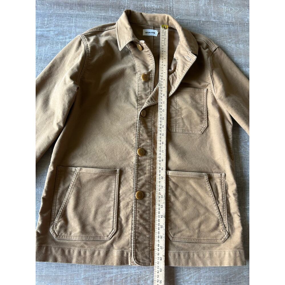 Taylor Stitch Ojai Jacket Mens 40 Medium Tobacco Brown Organic Cotton Chore - Picture 6 of 12